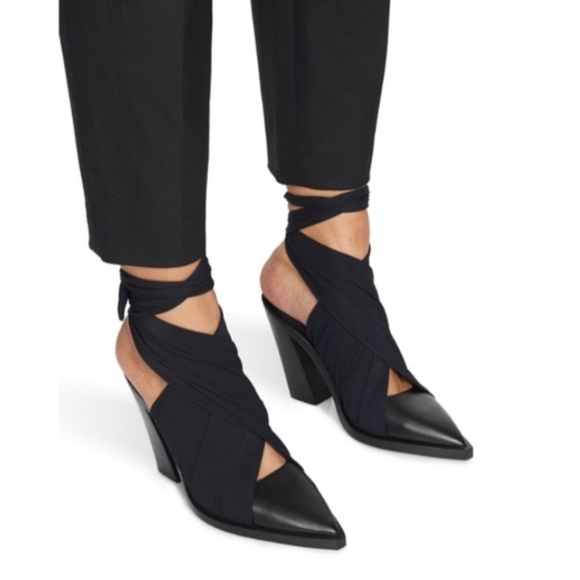 Authentic Burberry Scarf Tie Leather Point-toe Mules***Size: EU 39.5***NIB - Picture 2 of 14